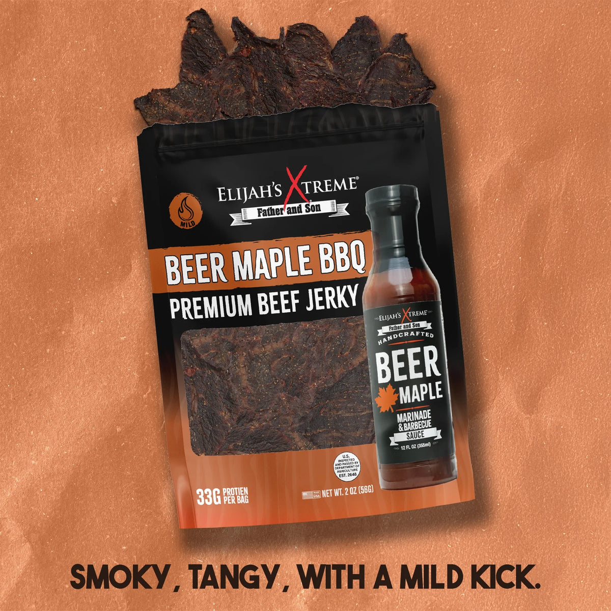 Beer Maple BBQ Beef Jerky - 6 bags (1lb) – Consulate X, view 4 of 6