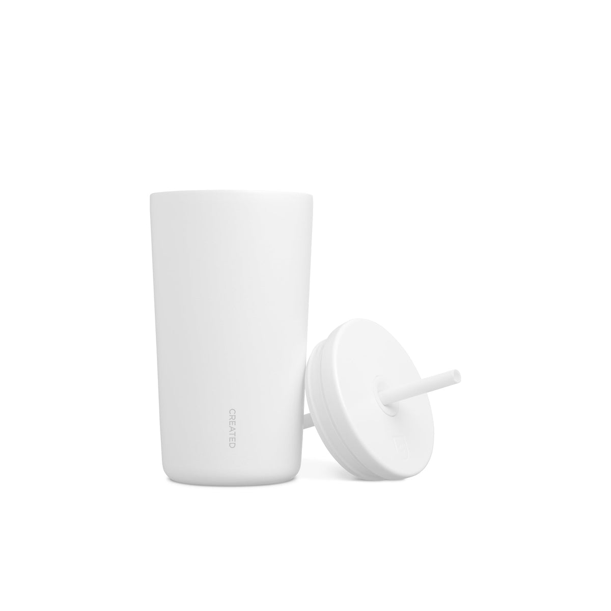 16oz Cold Cup - White – Consulate X, view 2 of 3