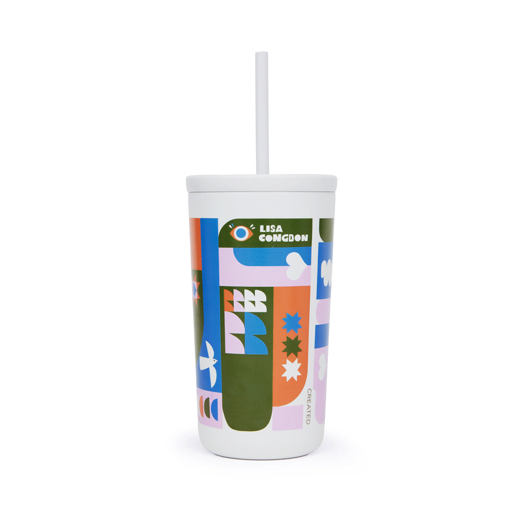 Lisa Congdon - 16 oz Cold Cup – Consulate X, view 2 of 3