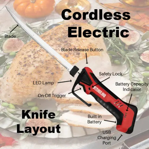 Cordless Electric Knife for Carving and BBQ – Consulate X, view 7 of 9