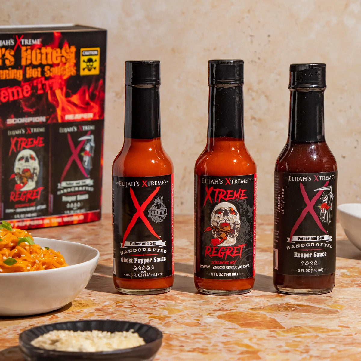 World's Hottest Xtreme Trio Hot Sauce Variety Pack – Consulate X, view 5 of 8