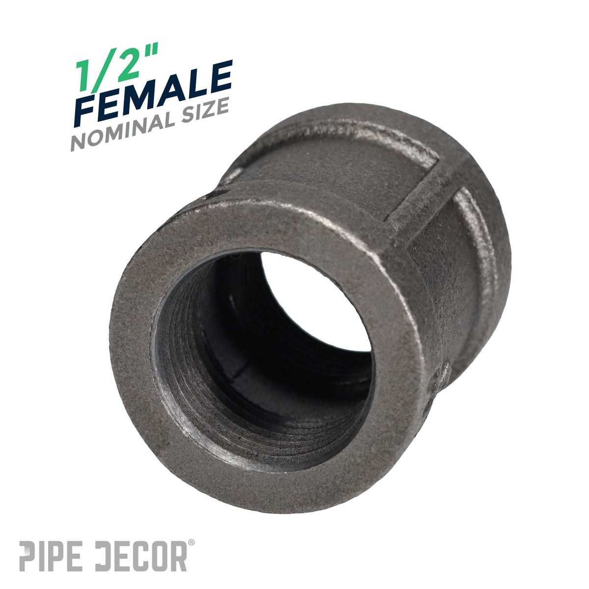 1/2 in. Black Right Left Coupling – Consulate X, view 3 of 8