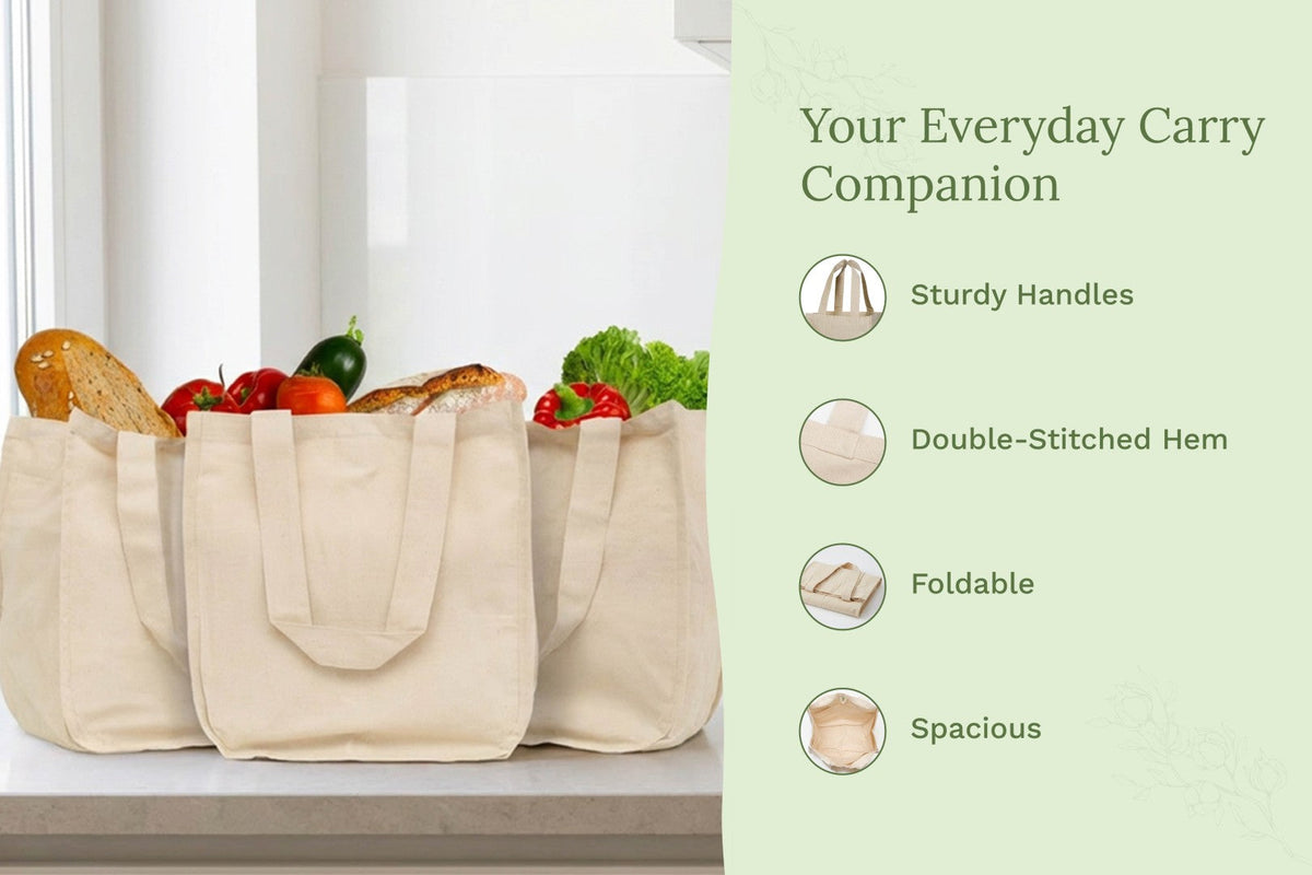 Canvas Grocery Tote Bags – Consulate X, view 6 of 19