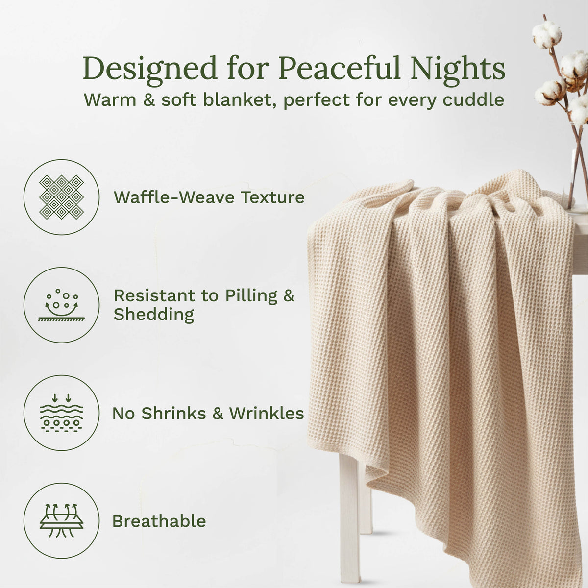 Waffle Weave Blanket – Consulate X, view 4 of 42
