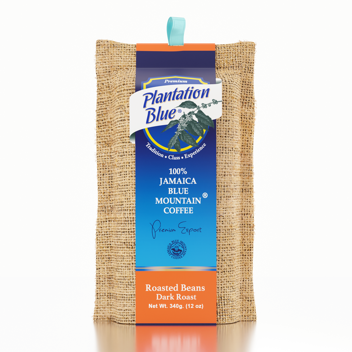 Plantation Blue 100% Jamaica Blue Mountain Coffee - Dark Roasted Beans (12oz) – Consulate X, view 1 of 9