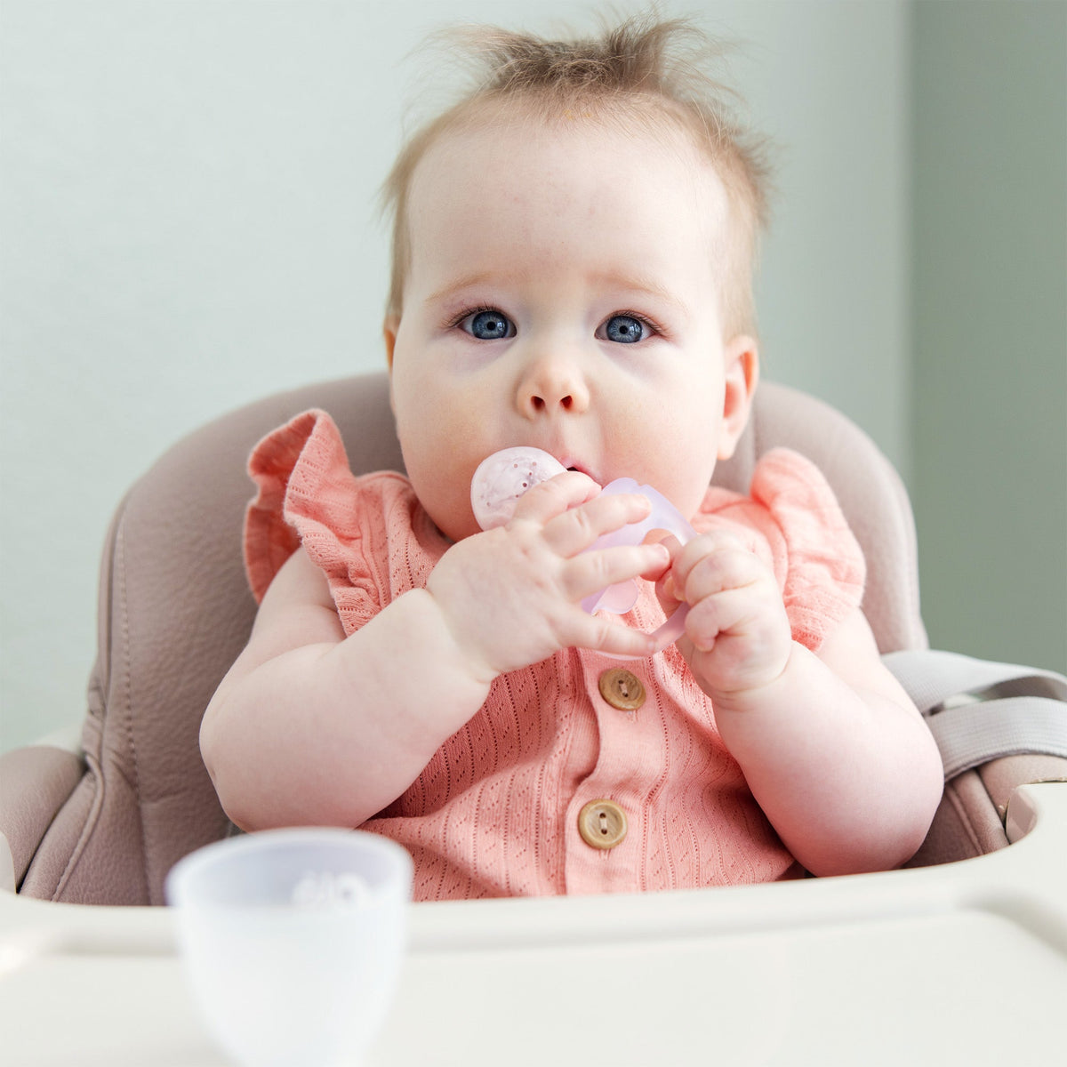 Silicone Baby Food Feeder Set and Teether, Freezer Tray with Lid – Consulate X, view 2 of 11