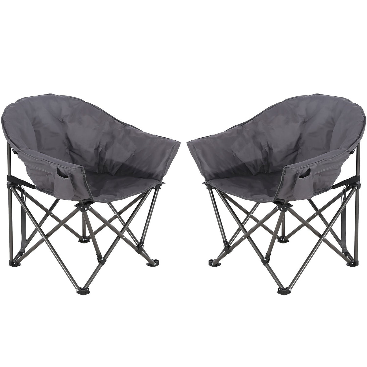 Ainfox 2PCS Oversized Camping Chair Folding Chair Camp Chair for Outdoor, Adults, Men and Women – Consulate X, view 1 of 10