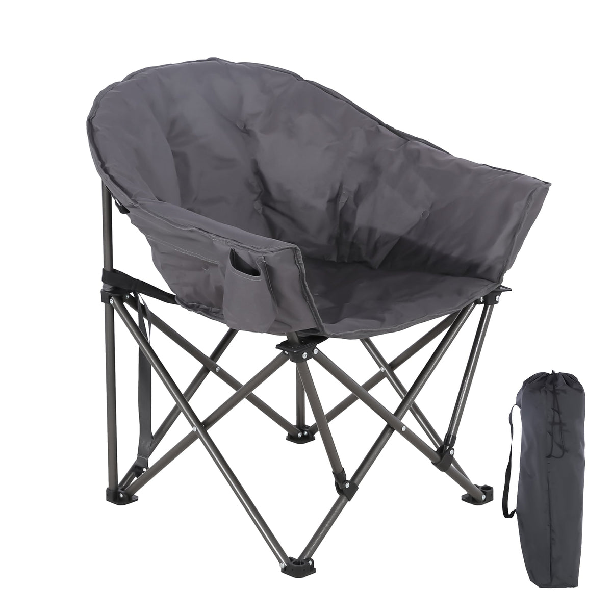 Ainfox Oversized Camping Chair Folding Chair Camp Chair for Outdoor, Adults, Men and Women – Consulate X, view 1 of 9