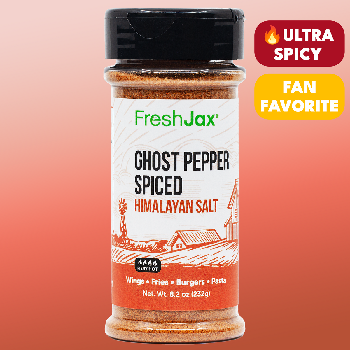 Ghost Pepper Hot Himalayan Salt Seasoning🌶️🔥 – The Spiciest Salt We Make! – Consulate X, view 1 of 5