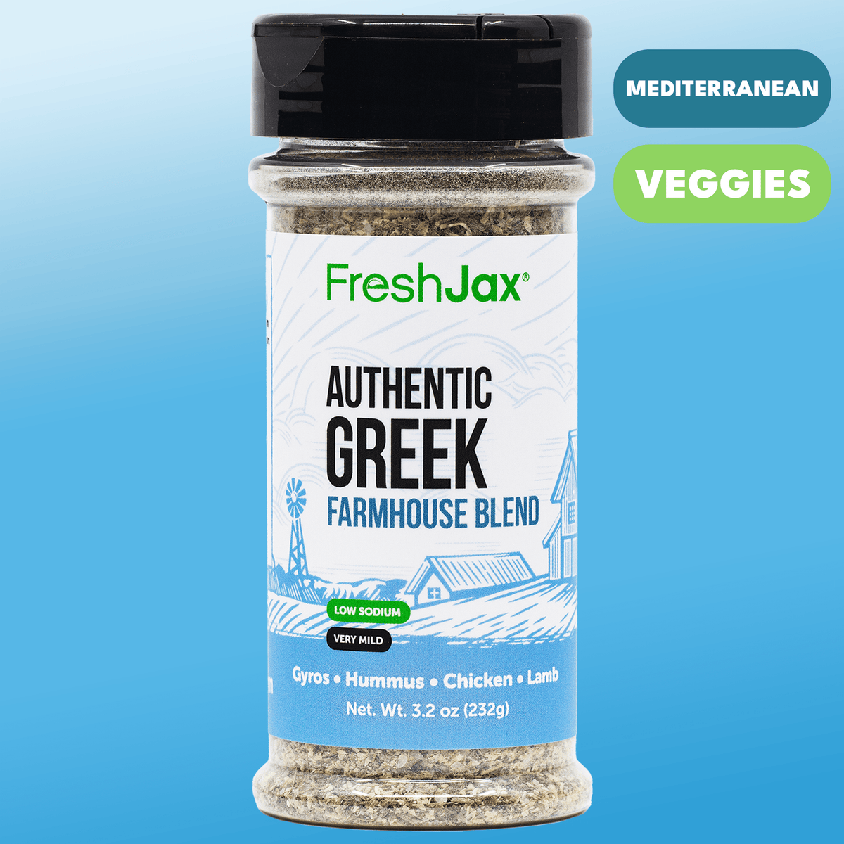 Authentic Greek Seasoning | Low Sodium, GLP-1 Friendly Mediterranean Herb Mix – Consulate X, view 1 of 5