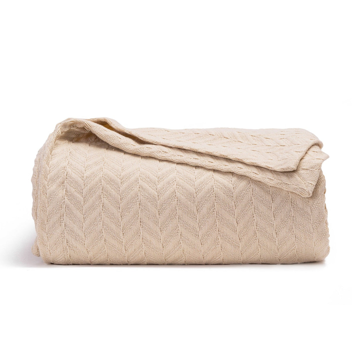 Herringbone Cotton Blanket – Consulate X, view 3 of 10