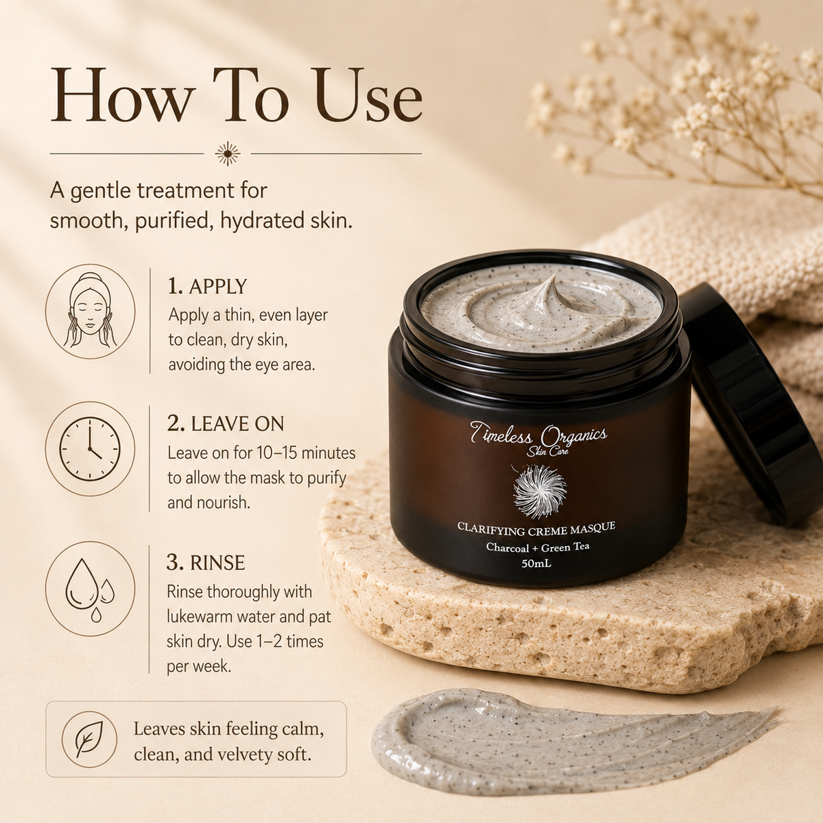 Clarifying Charcoal Creme Masque – Consulate X, view 4 of 4