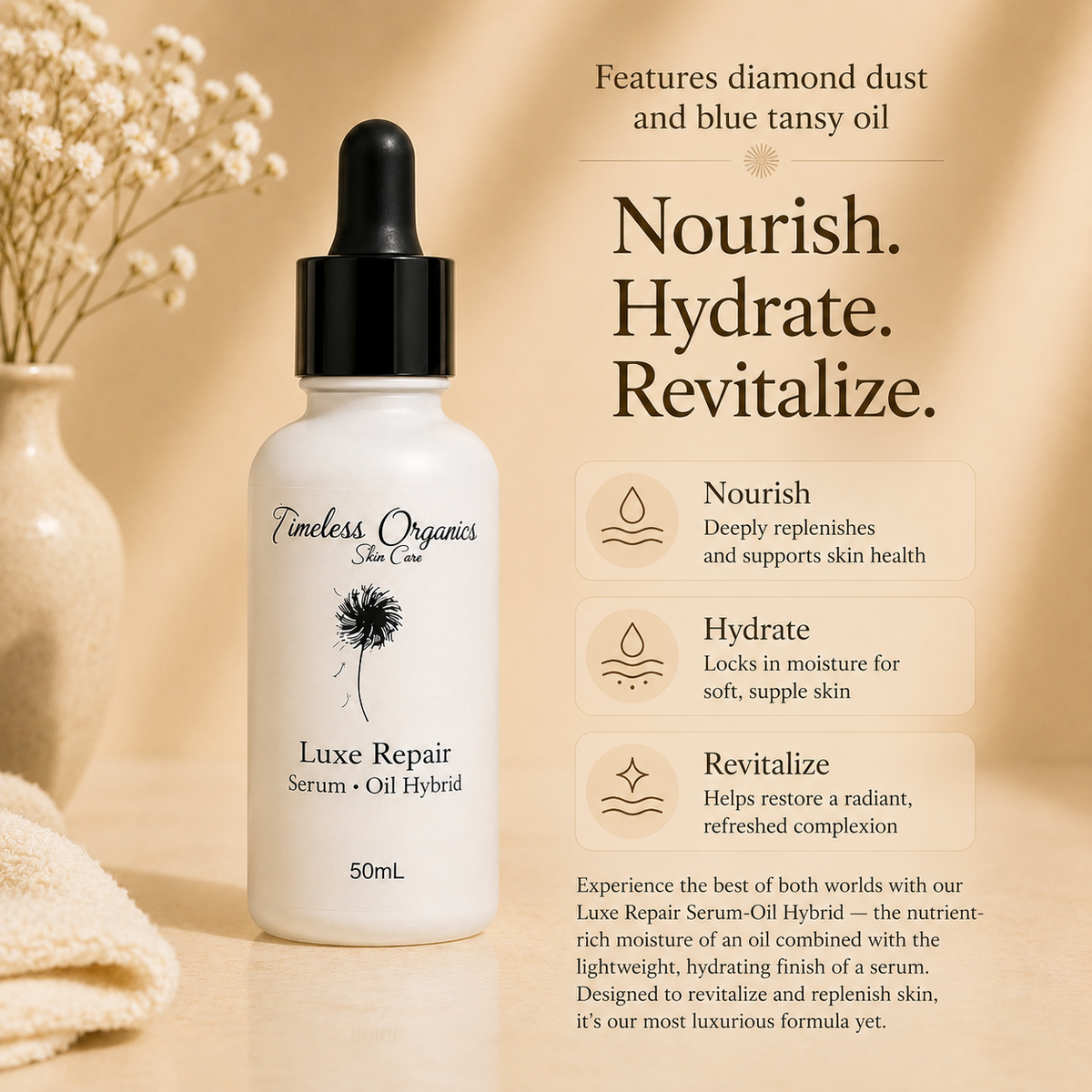 Luxe Repair Serum-Oil Hybrid – Consulate X, view 2 of 3
