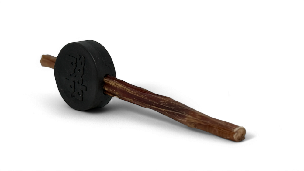 Hockey Puck Bully Stick Holder - Durable Rubber Treat Holder & Chew Toy USA – Consulate X, view 6 of 8