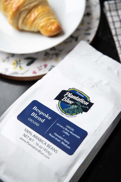 Plantation Blue Bespoke Blend: Jamaica Blue Mountain & Hawaiian Kona (16oz Ground) – Consulate X, view 3 of 4