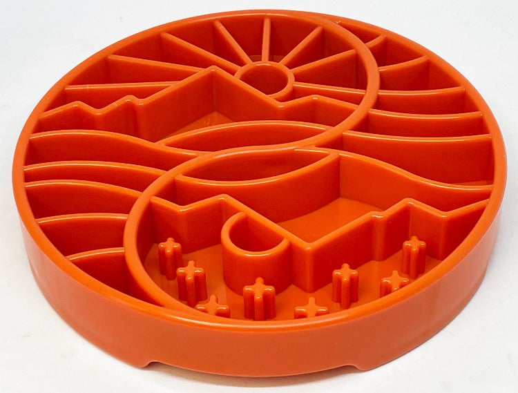 Sun and Moon eTray - Shallow Slow Feeder Dog Bowl for Enrichment | USA Made – Consulate X, view 9 of 12