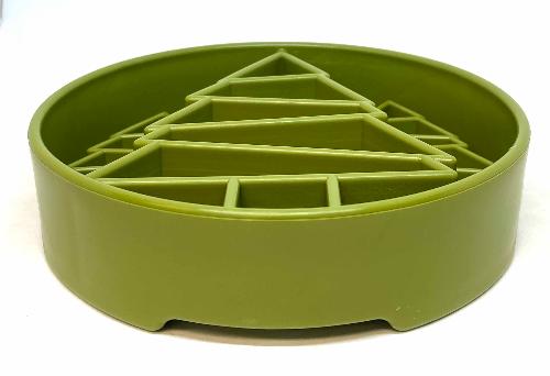 Pine Tree Christmas eBowl Deep Slow Feeder Dog Bowl for Enrichment | USA Made – Consulate X, view 7 of 10