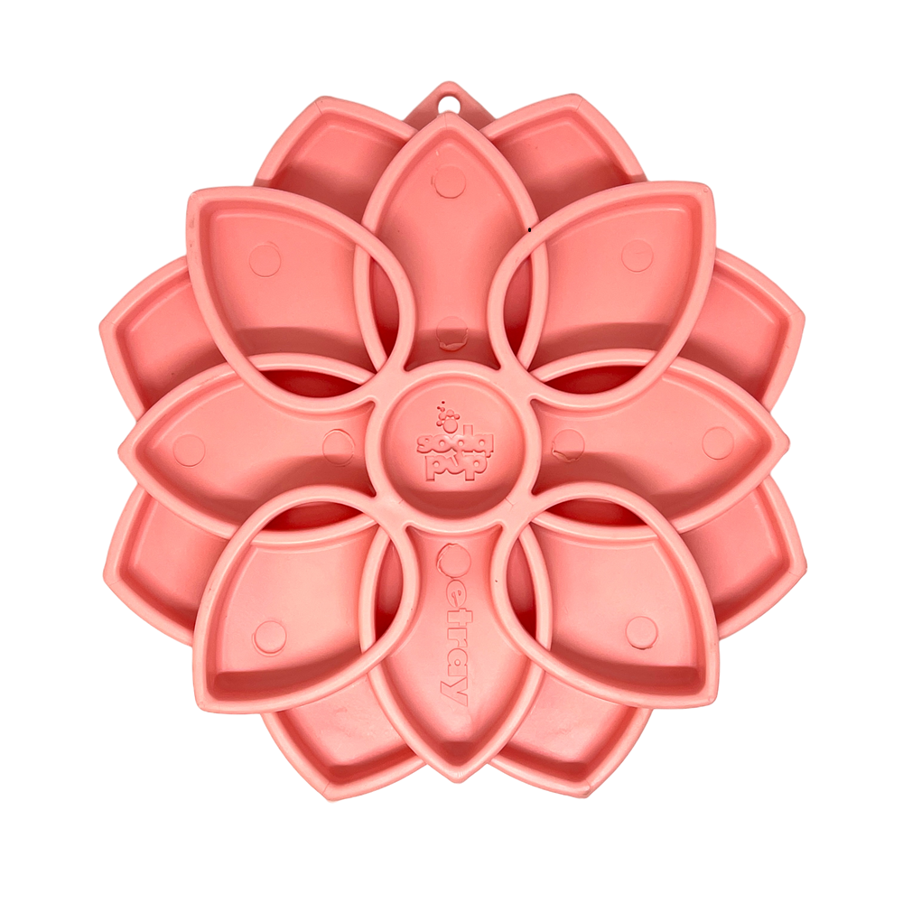 Mandala Softie eTray Shallow Slow Feeder Dog Bowl with Suction Cups |  USA Made – Consulate X, view 5 of 10