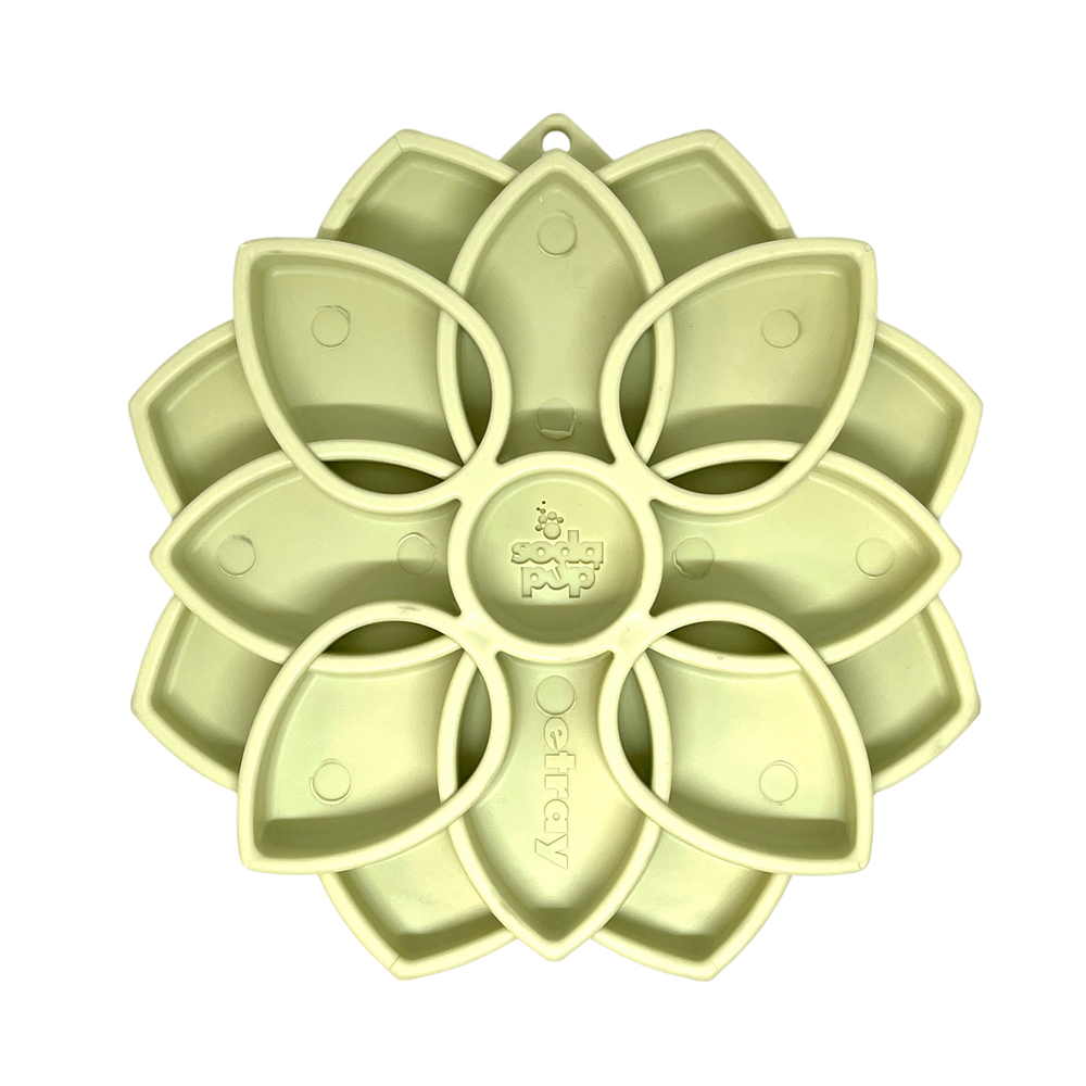 Mandala Softie eTray Shallow Slow Feeder Dog Bowl with Suction Cups |  USA Made – Consulate X, view 4 of 10