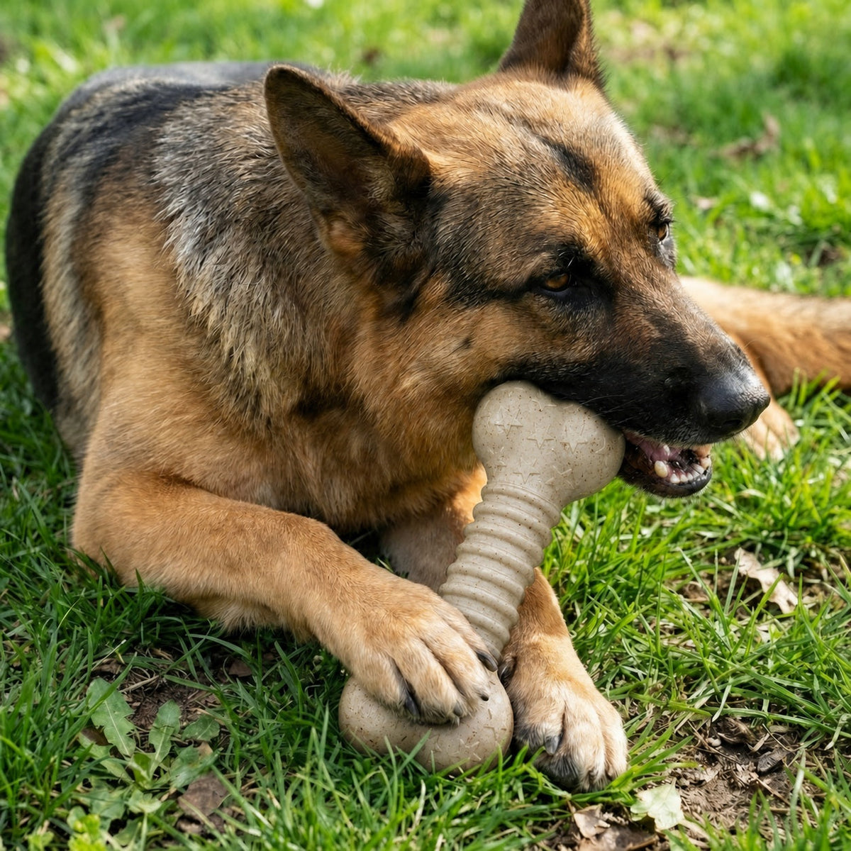 USA-K9 Stars and Stripes Bone Nylon Dog Chew Toy for Aggressive Chewers | USA Made – Consulate X, view 2 of 8