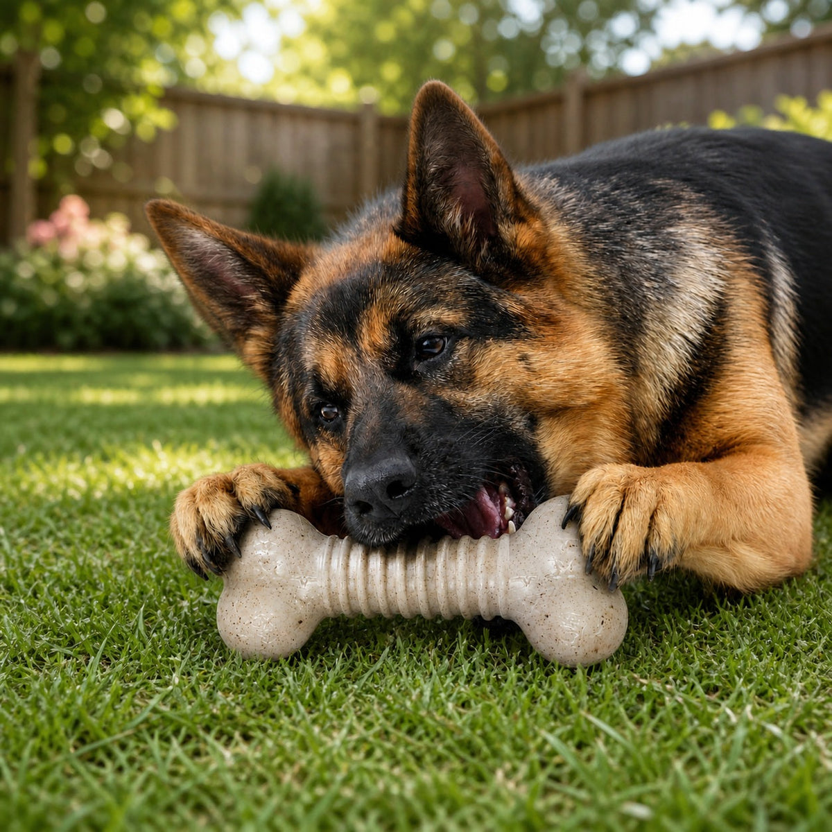 USA-K9 Stars and Stripes Bone Nylon Dog Chew Toy for Aggressive Chewers | USA Made – Consulate X, view 7 of 8