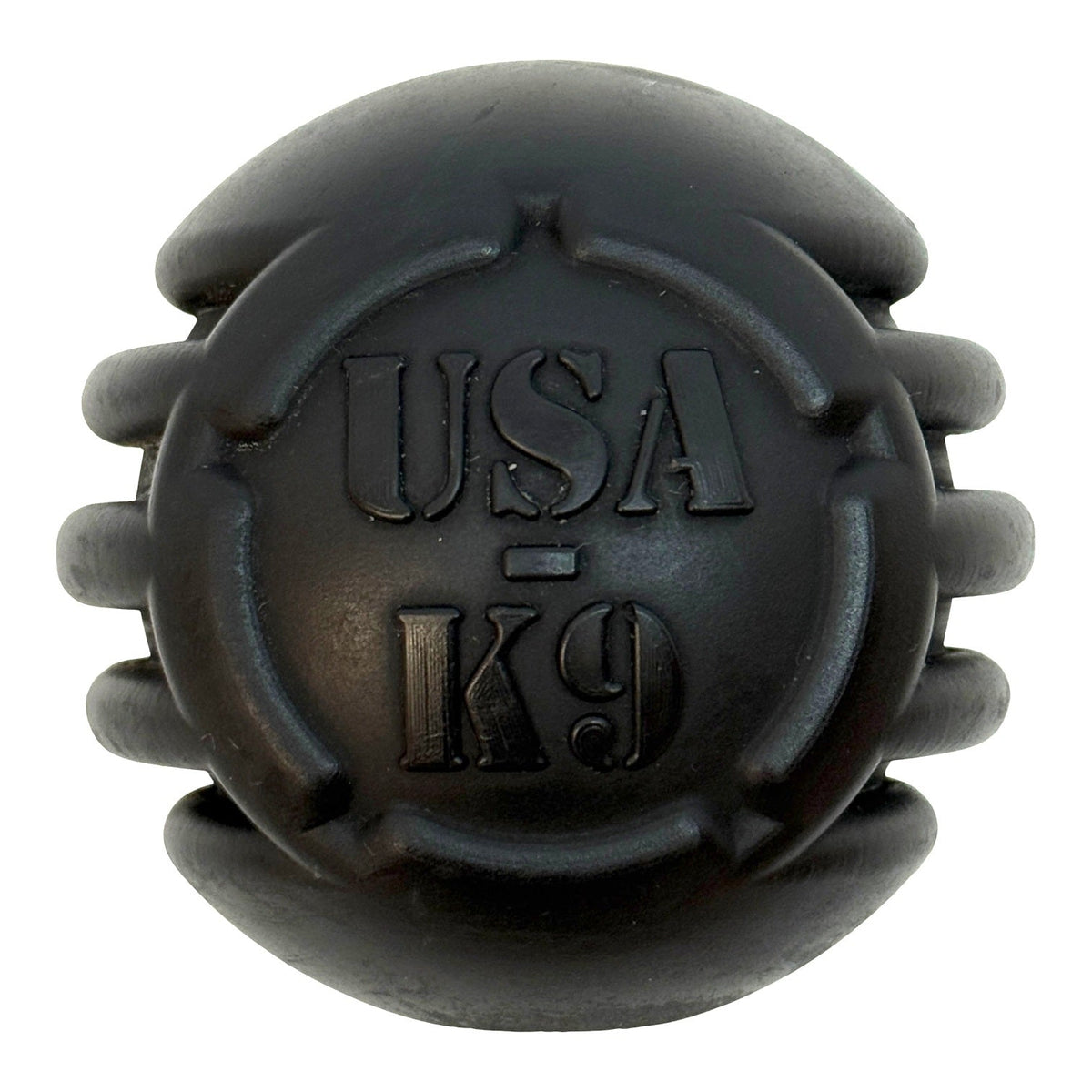 USA-K9 Stars and Stripes Rubber Dog Toy | K9 Handler Reward Toy | Black | USA Made – Consulate X, view 1 of 8