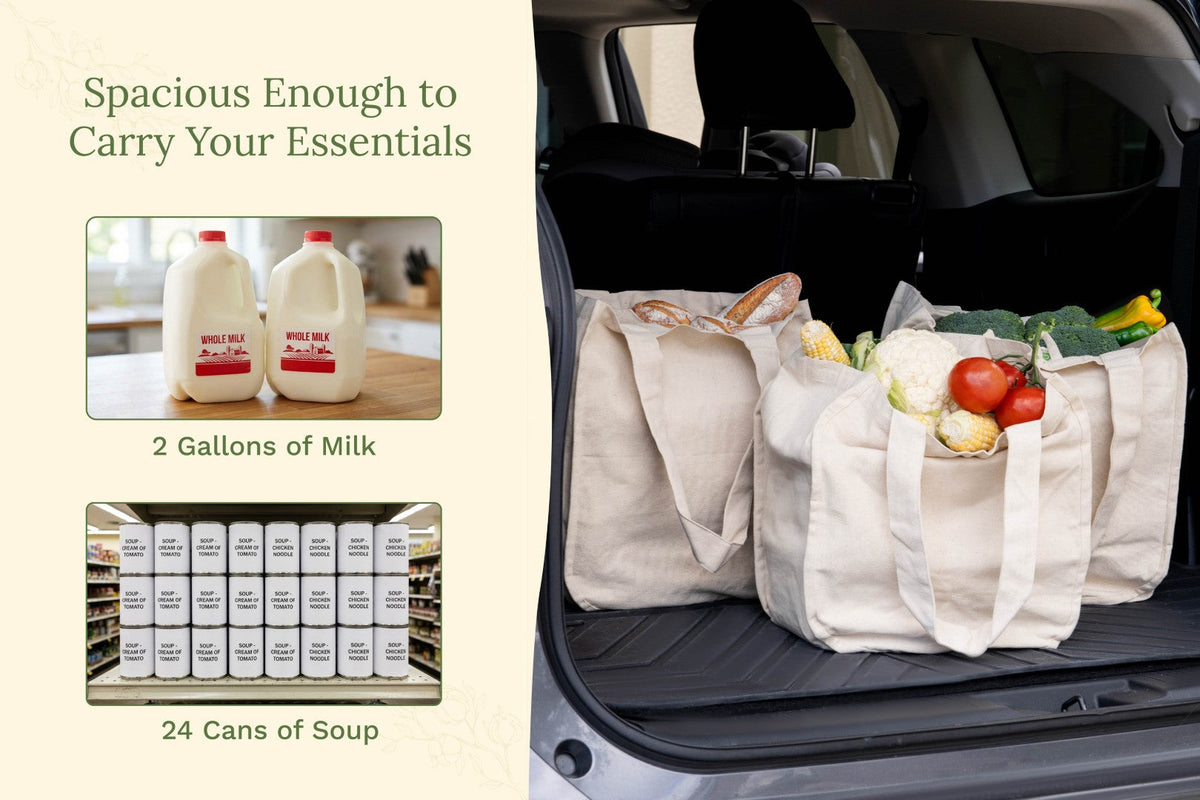 Canvas Grocery Tote Bags – Consulate X, view 10 of 19