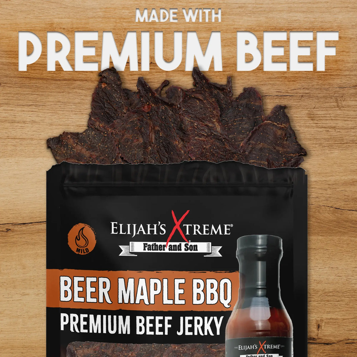 Beer Maple BBQ Beef Jerky - 6 bags (1lb) – Consulate X, view 3 of 6