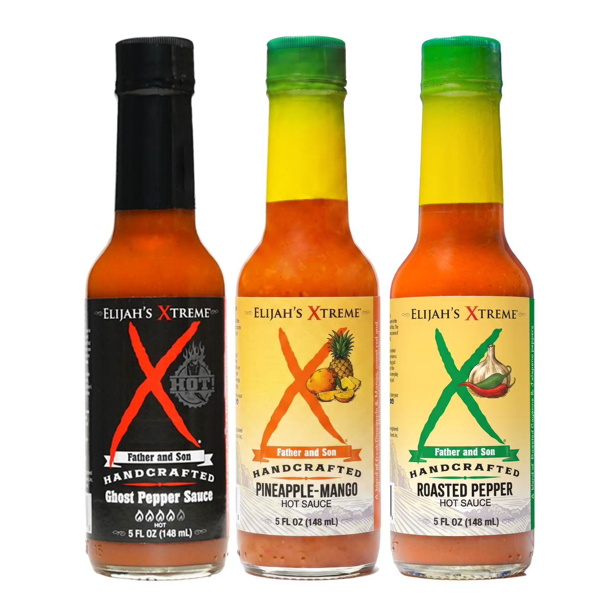 Mild & Hot Trio Hot Sauce Set – Consulate X, view 1 of 8