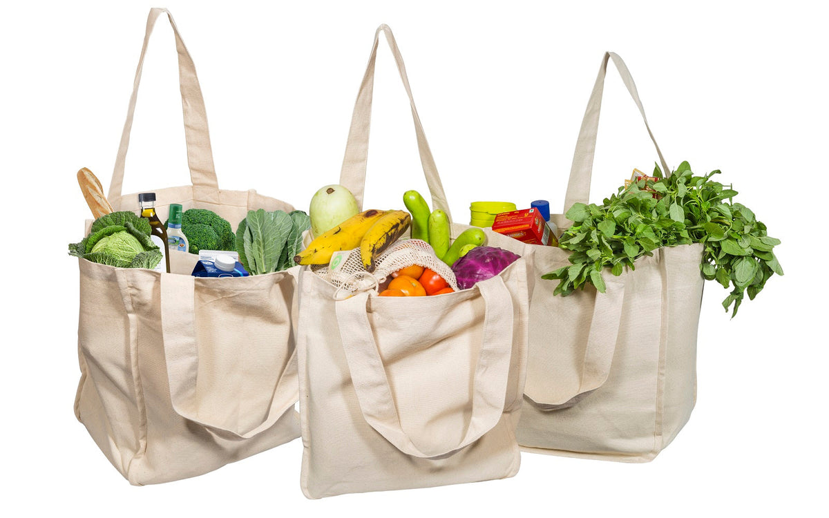 Canvas Grocery Tote Bags – Consulate X, view 1 of 19