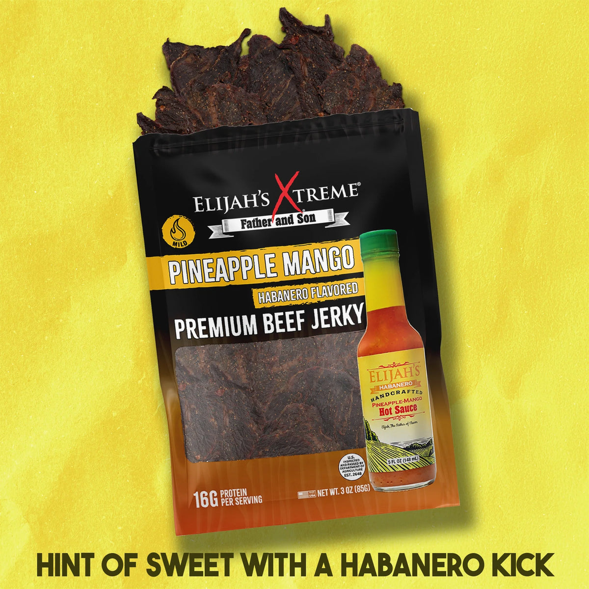 Elijah’s Xtreme Beef Jerky Bulk Trio - 6 bags of Each Flavor, 18 bags total (3lbs) – Consulate X, view 5 of 10