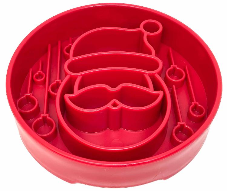 Santa Christmas eBowl Deep Slow Feeder Dog Bowl for Enrichment | USA Made – Consulate X, view 8 of 11