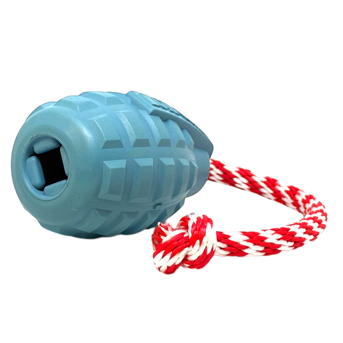 USA-K9 Grenade Shaped Rubber Dog Toy - Chew, Treat Dispenser & Tug Toy | USA – Consulate X, view 6 of 9