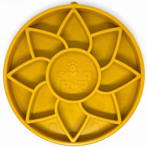 Sunflower eTray Shallow Slow Feeder Dog Bowl for Enrichment | USA Made – Consulate X, view 1 of 11