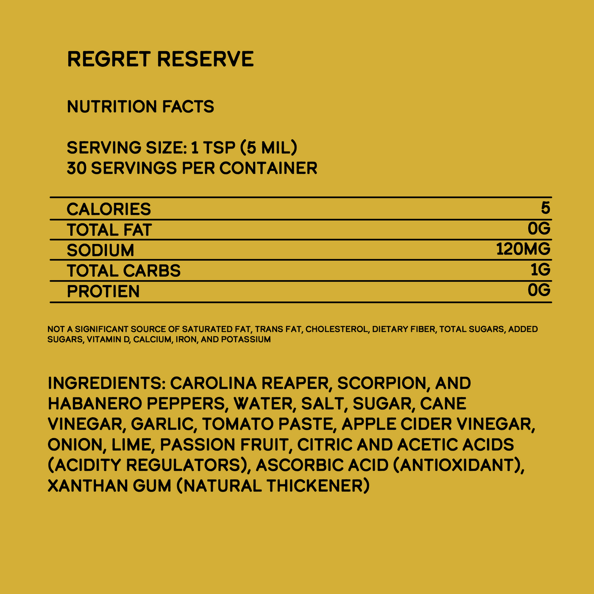 Regret Reserve Hot Sauce – Consulate X, view 4 of 6