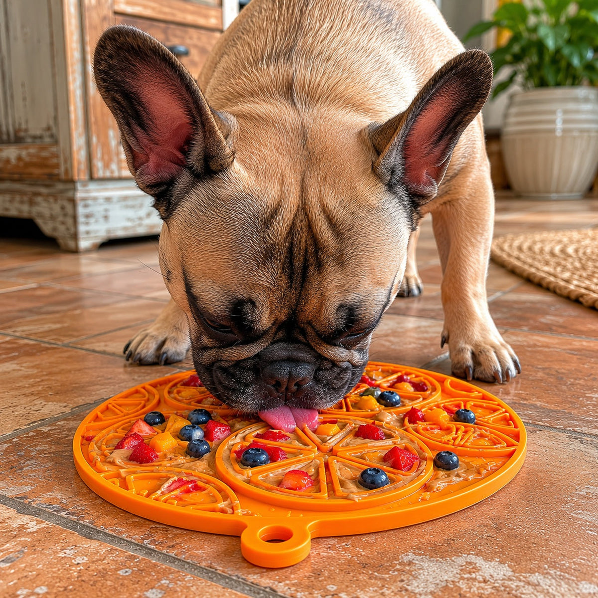 Citrus Design eMat - Enrichment Lick Mat For Dogs and Cats - with Suction Cups | USA Made – Consulate X, view 12 of 12