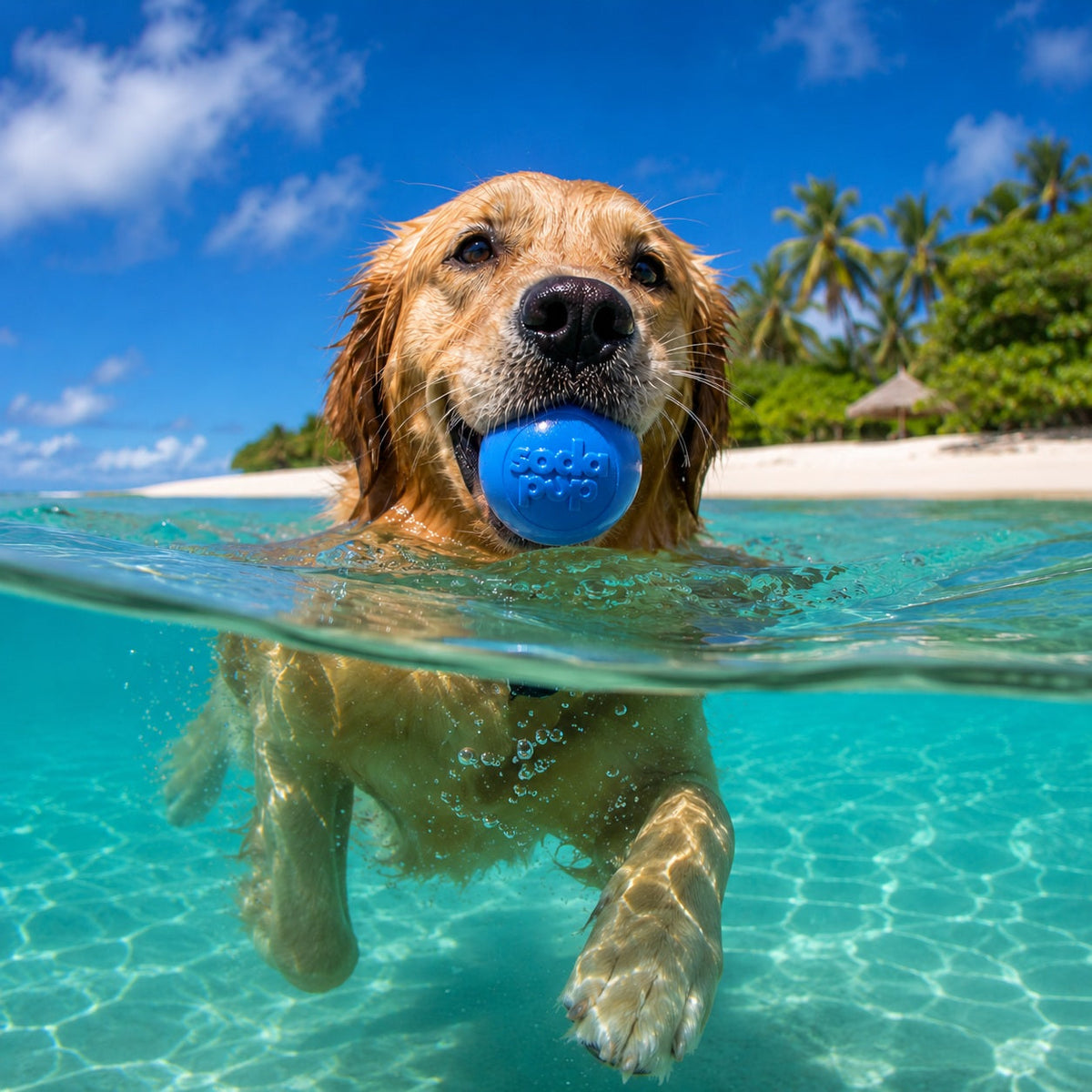 Squeak Ball - Durable Squeaky Dog Toy, Floats, Chew Toy | USA Made – Consulate X, view 2 of 16