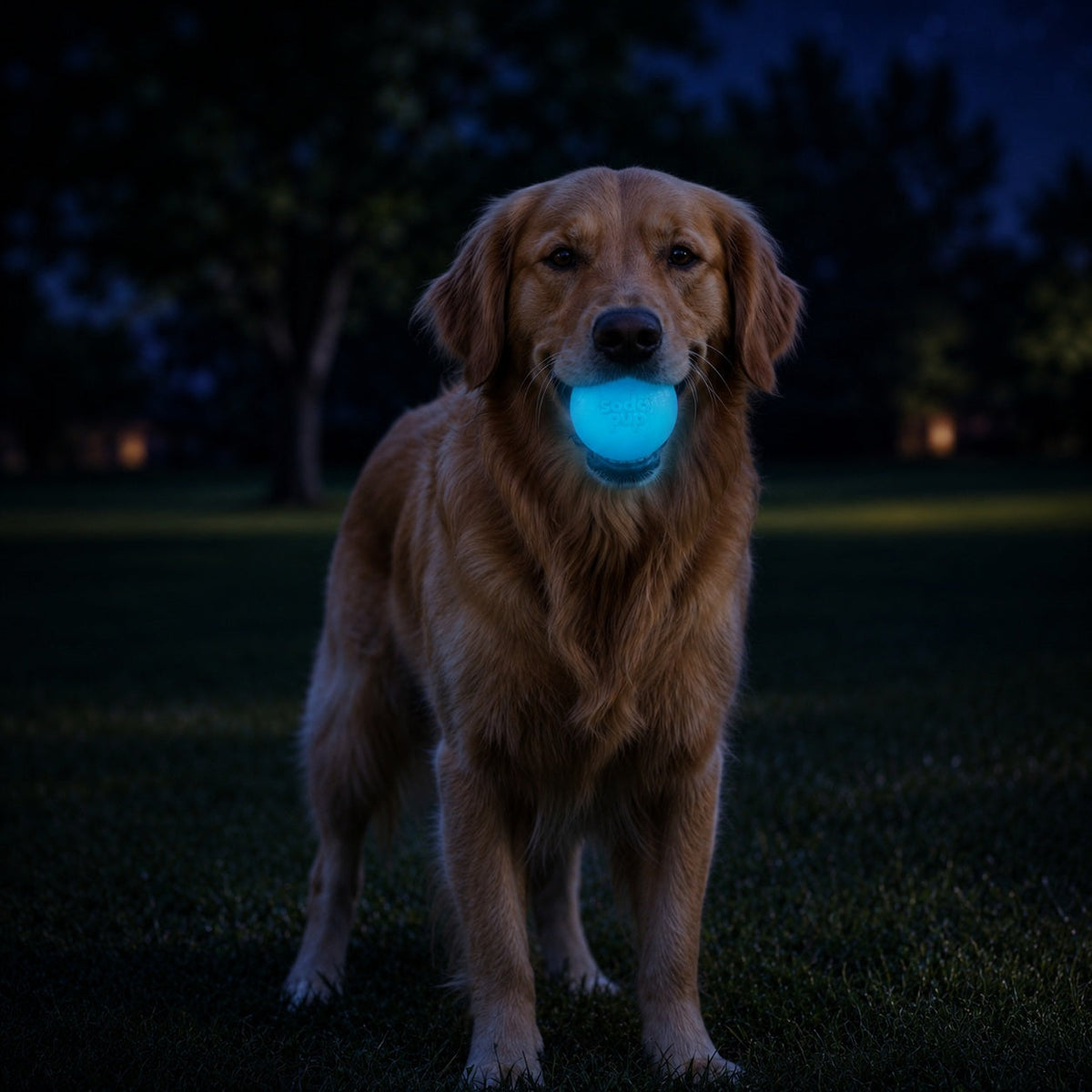 Strobe Ball Light-Up Dog Toy - Durable Floating Chew Ball | Made in USA – Consulate X, view 2 of 9