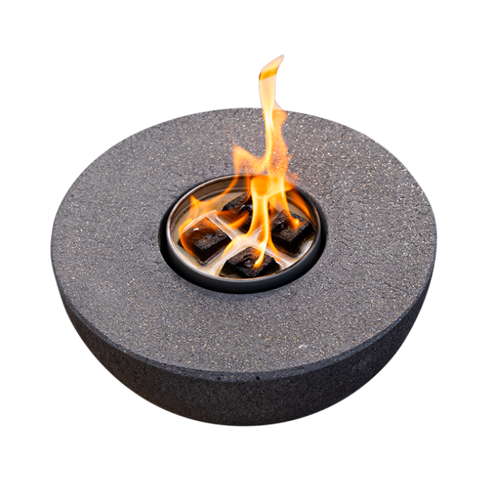 Concrete Semi-Round Fire Pit – Consulate X, view 7 of 8