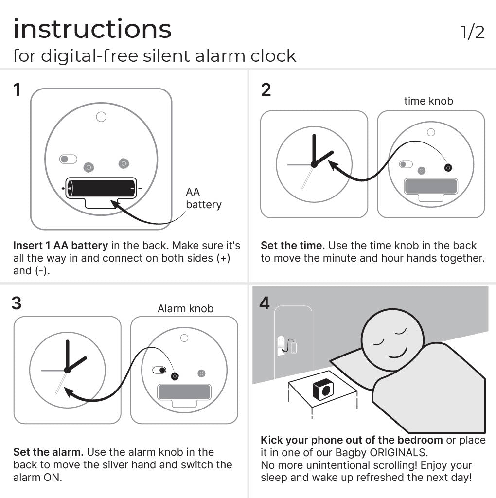 Bagby FARMHOUSE - Silent Alarm Clock – Consulate X, view 4 of 6