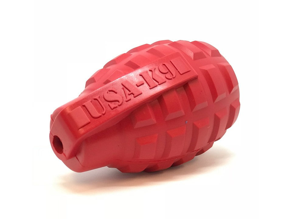 USA-K9 Grenade Shaped eDispenser Durable Dog Chew Toy & Treat Dispenser - Army Green – Consulate X, view 9 of 10