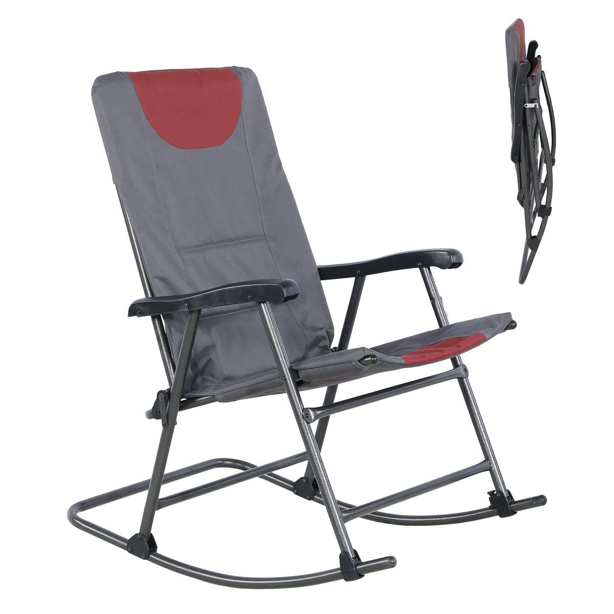 Ainfox Oversized Chair Folding Chair Rocking Chair Camping Chair Portable Chair Outdoor Chair Rocker Chair – Consulate X, view 4 of 9