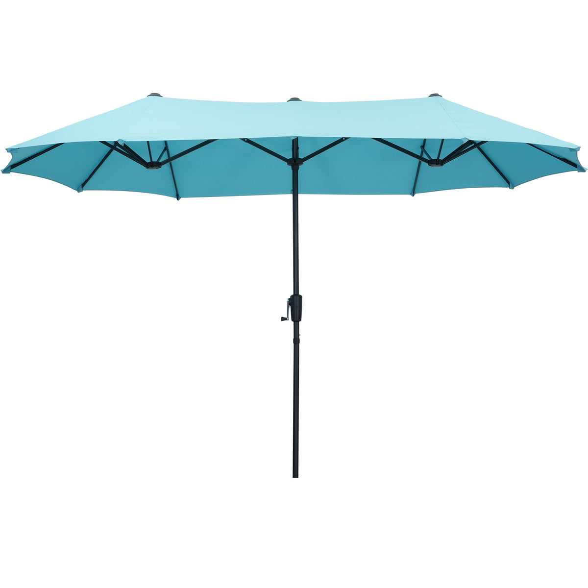 Ainfox 13ft Large Patio Umbrella, Outdoor Double-Sided Rectangle Market Heavy Duty Umbrellas without Base – Consulate X, view 9 of 24