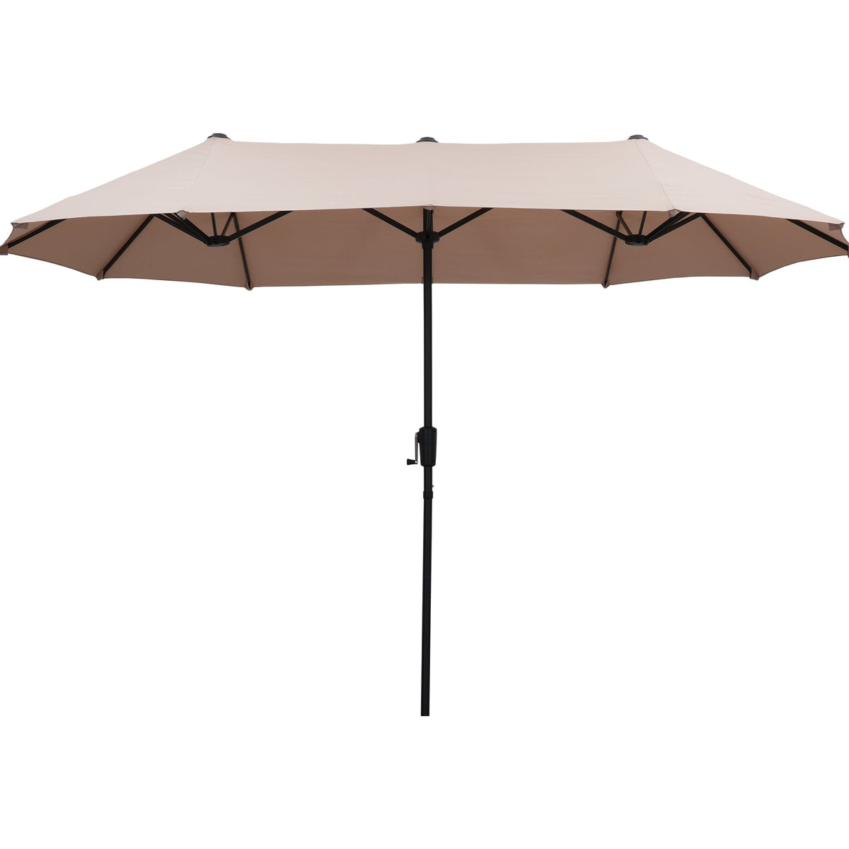 Ainfox 13ft Large Patio Umbrella, Outdoor Double-Sided Rectangle Market Heavy Duty Umbrellas without Base – Consulate X, view 12 of 24