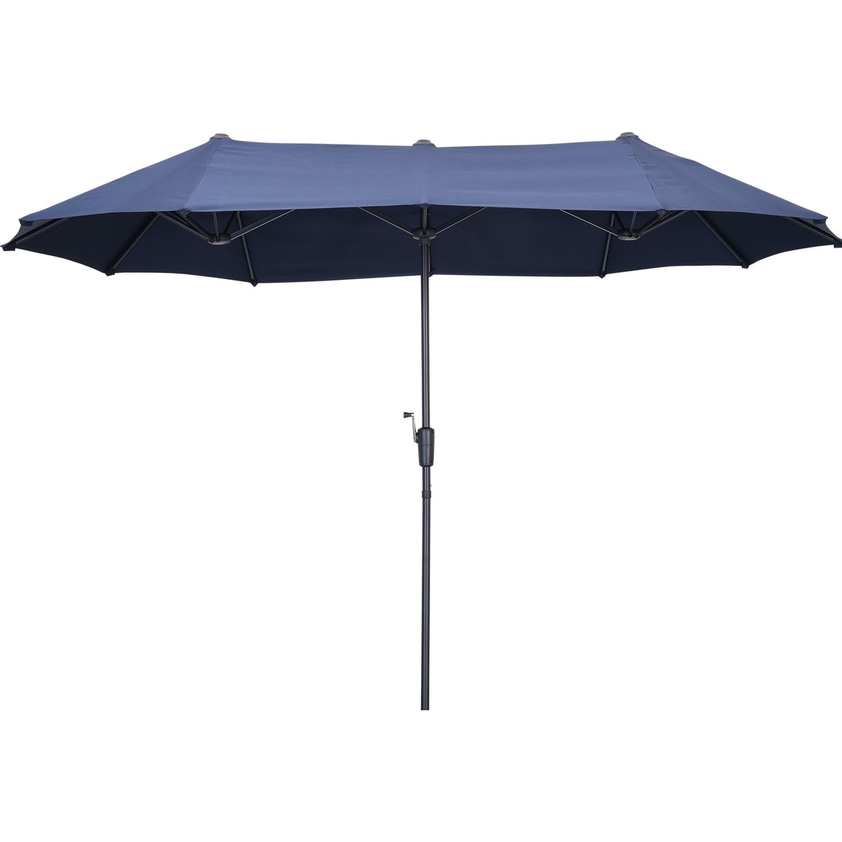 Ainfox 13ft Large Patio Umbrella, Outdoor Double-Sided Rectangle Market Heavy Duty Umbrellas without Base – Consulate X, view 11 of 24