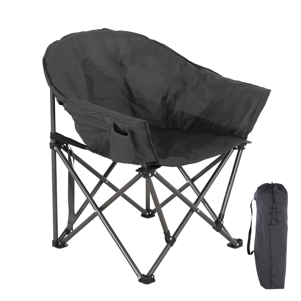 Ainfox Oversized Camping Chair Folding Chair Camp Chair for Outdoor, Adults, Men and Women – Consulate X, view 2 of 9