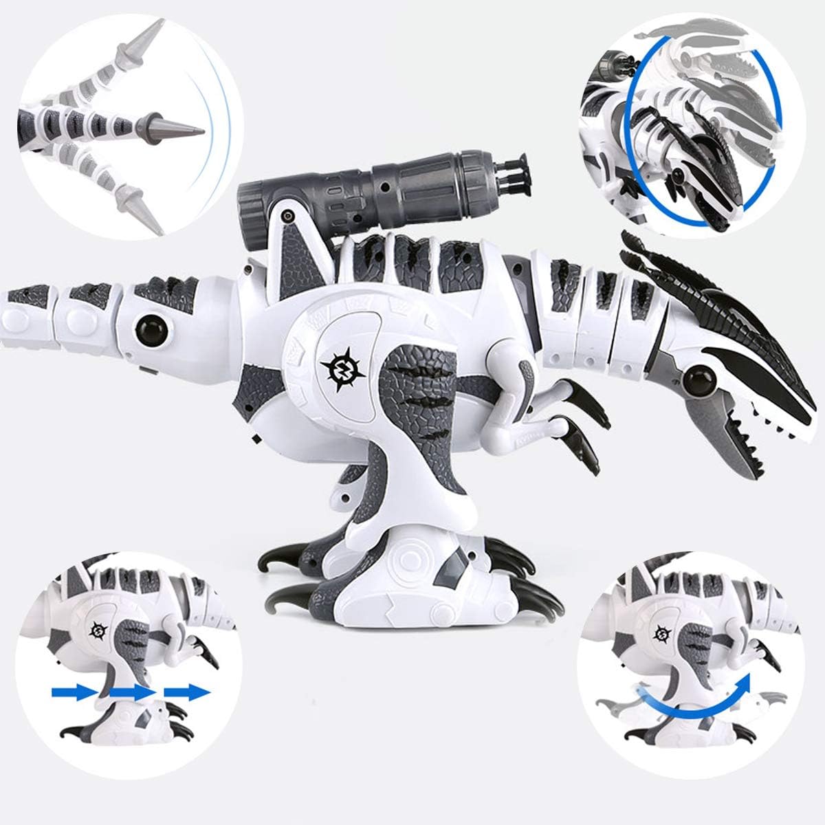 The DinoRover is Your Ultimate Interactive T-Rex Pal! - Remote Control Robot Dinosaur for Kids with Roaring Fun! – Consulate X, view 5 of 7