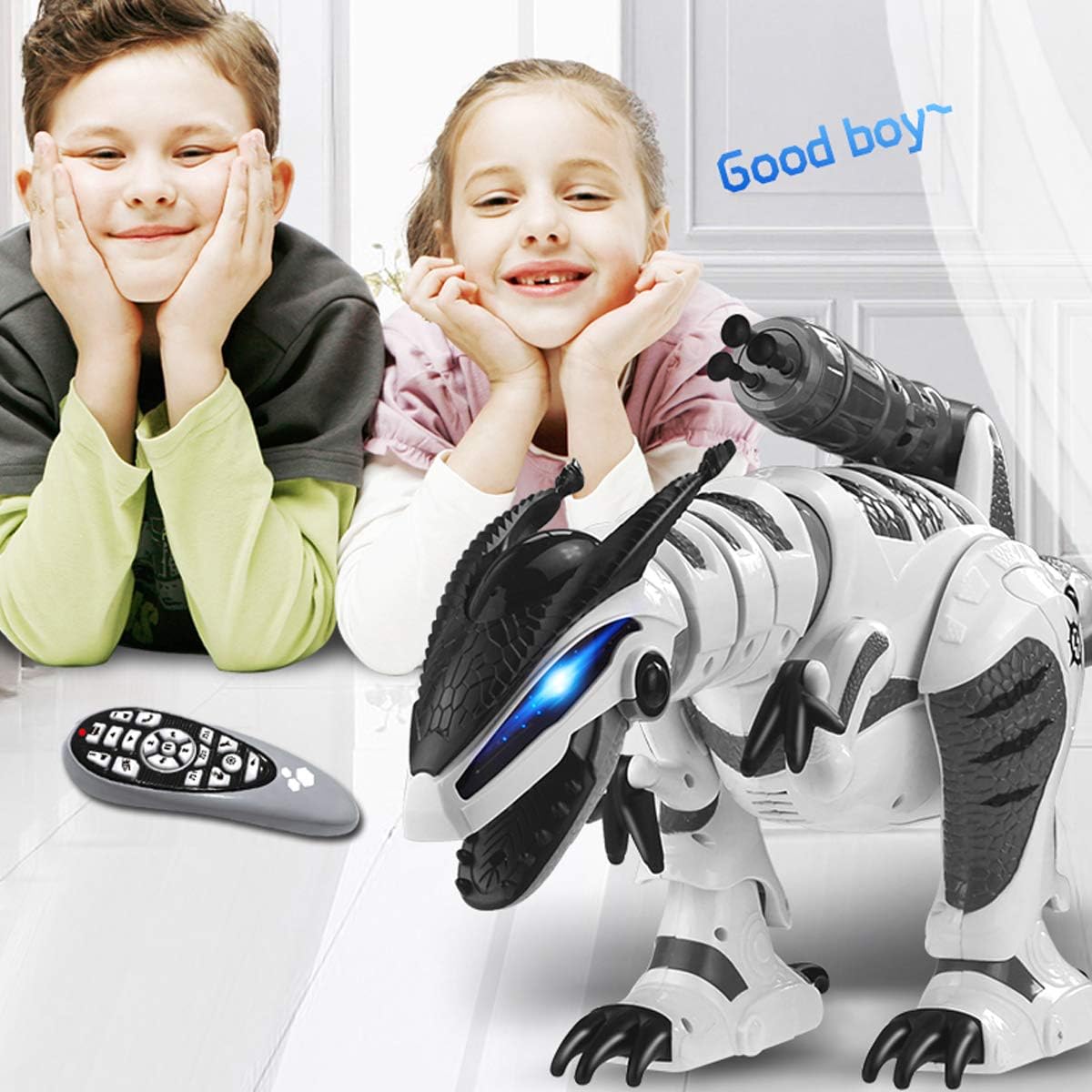 The DinoRover is Your Ultimate Interactive T-Rex Pal! - Remote Control Robot Dinosaur for Kids with Roaring Fun! – Consulate X, view 2 of 7