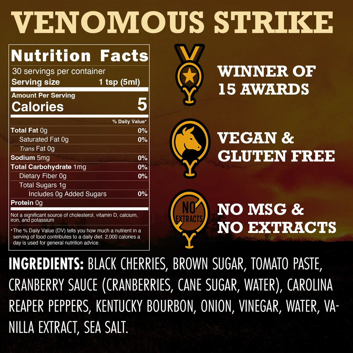Venomous Strike (Reaper Hot Sauce) – Consulate X, view 6 of 6