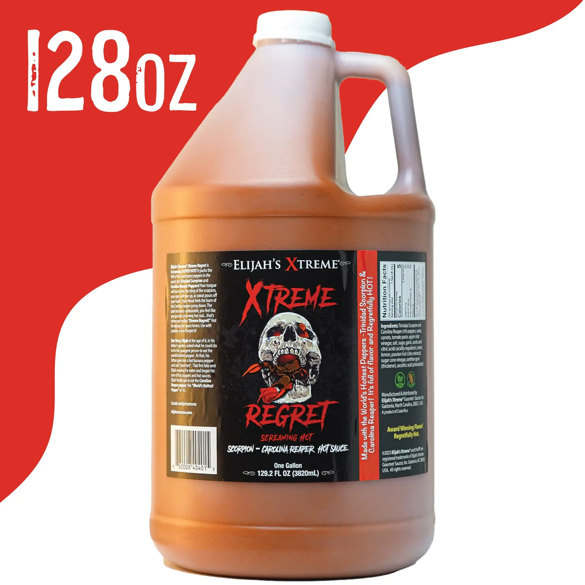 Xtreme Regret Hot Sauce Gallon (128oz) – Consulate X, view 2 of 2